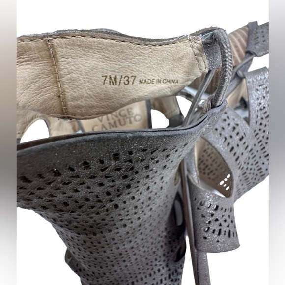 Vince Camuto Metallic Taupe Eadon Heeled Sandals. Gentle Used Condition! - Picture 12 of 12